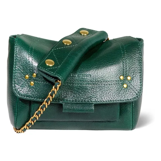 Lulu S Bag Goat | Chrome green