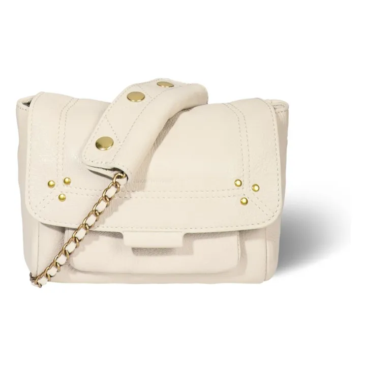 Sac Lulu S Chèvre Grainé | Ecru- Image produit n°5