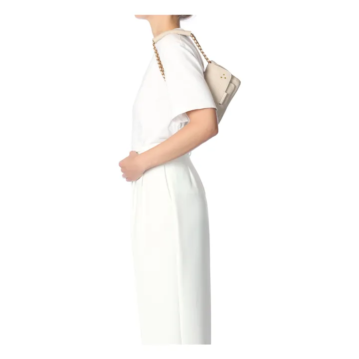 Sac Lulu S Chèvre Grainé | Ecru- Image produit n°2