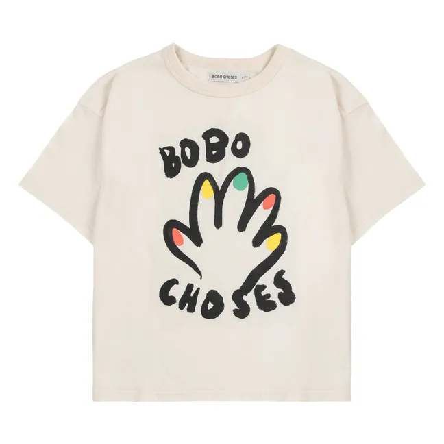 T-shirt High Five Coton Bio | Ecru