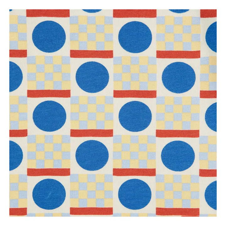 Camiseta geométrica Algodón orgánico | Crudo- Imagen del producto n°3