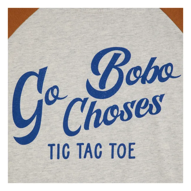 Camiseta Colorblock Bobo Choses Algodón Ecológico | Gris Jaspeado