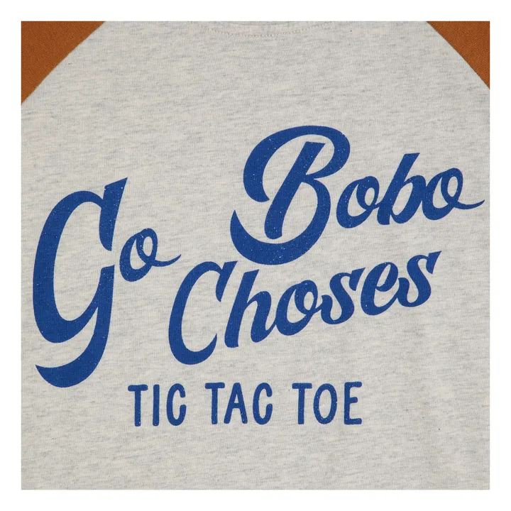 Camiseta Colorblock Bobo Choses Algodón Ecológico | Gris Jaspeado- Imagen del producto n°3