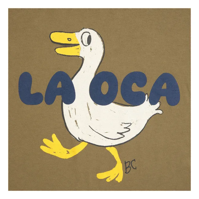 Enten-T-Shirt La OCA Bio-Baumwolle | Khaki