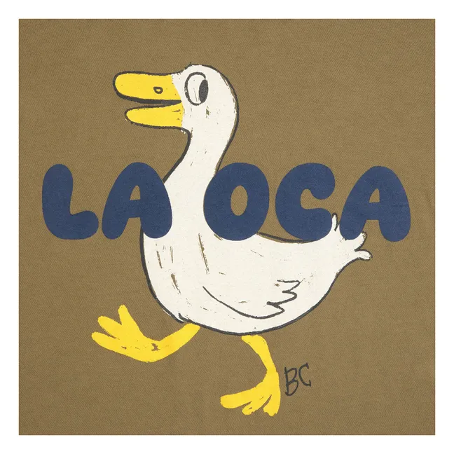 T-shirt La OCA Duck Cotone organico | Verde militare