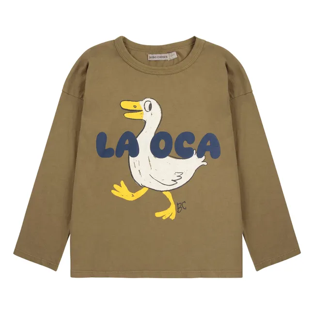 Enten-T-Shirt La OCA Bio-Baumwolle | Khaki