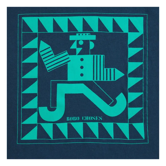 T-shirt Pinceau Coton Bio | Bleu nuit