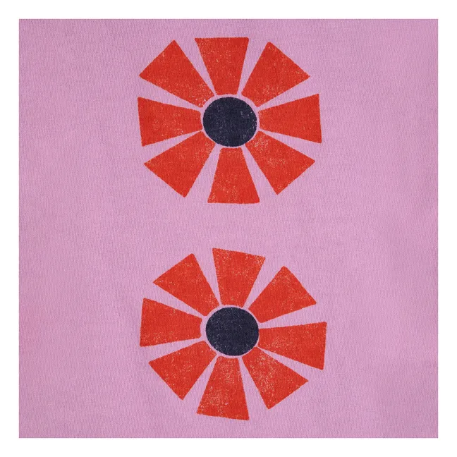 Camiseta de algodón ecológico Kaleidoscope | Lila