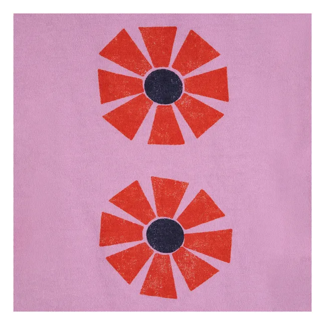 T-shirt Kaleidoscope Coton Bio | 	Lilas