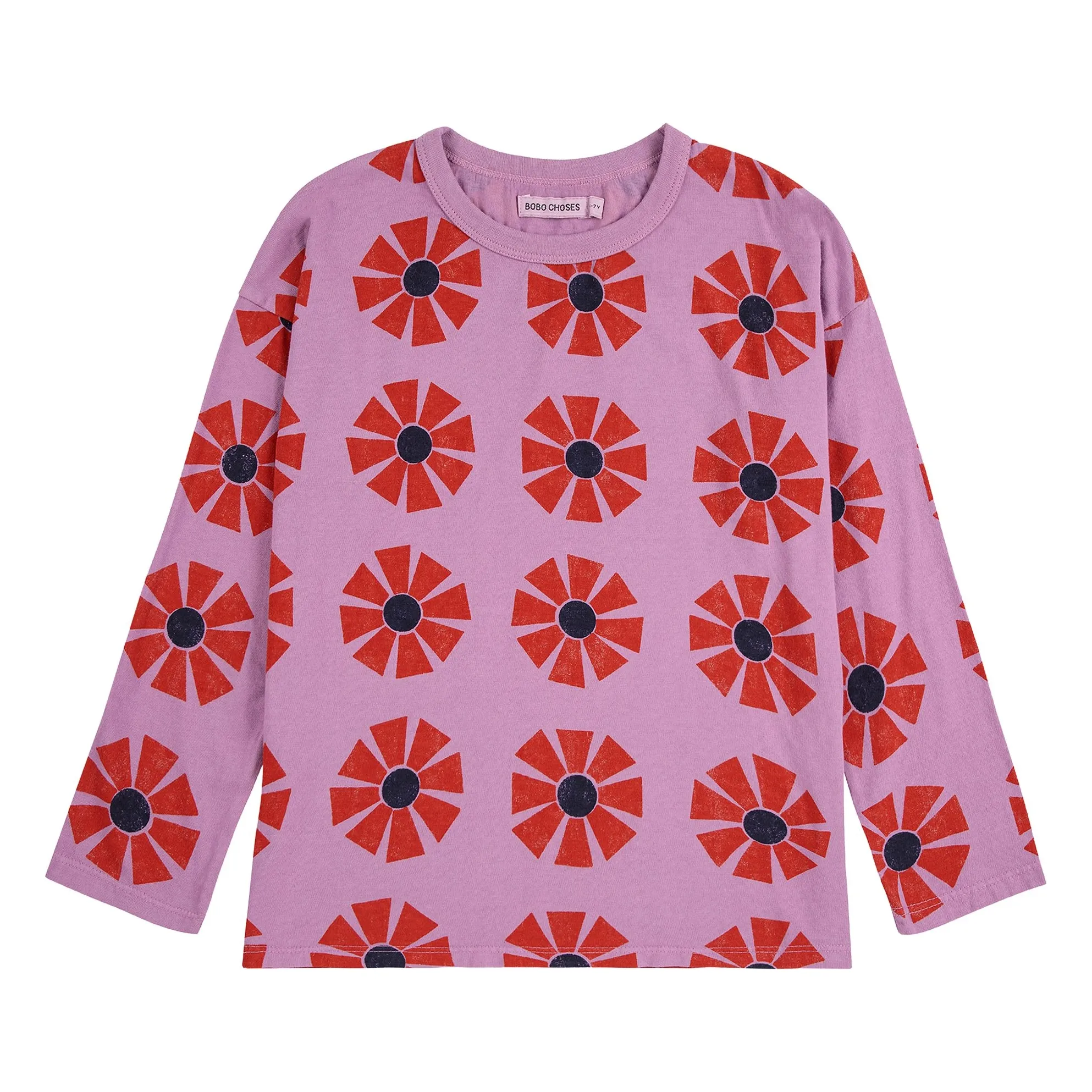 Bobo Choses Lilac Kaleidoscope Organic Cotton T-Shirt