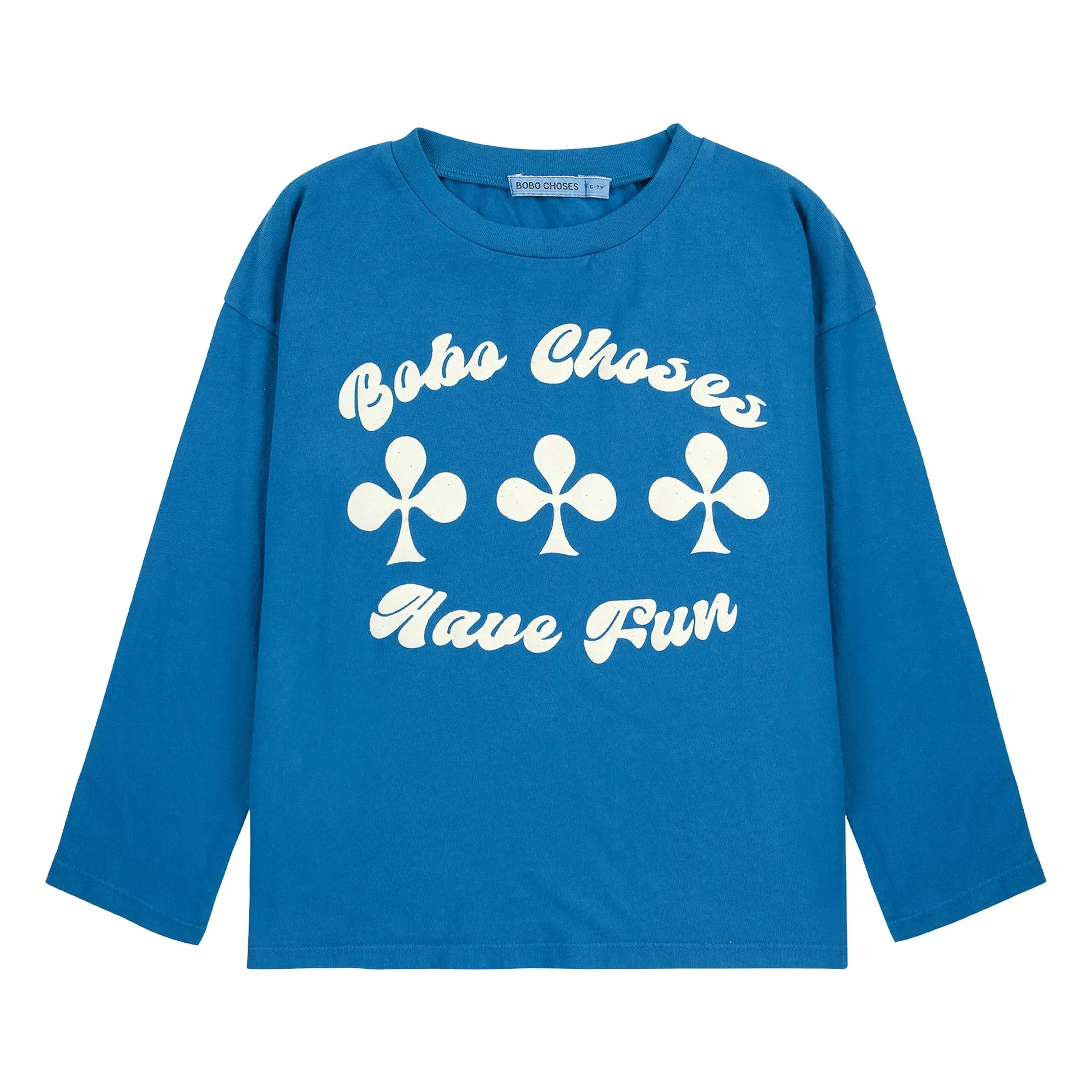 Bobo Choses Blue Have Fun Organic Cotton T-Shirt