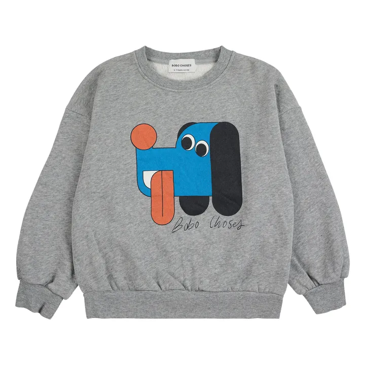 Sweat Dog Algodón orgánico | Gris Jaspeado- Imagen del producto n°0