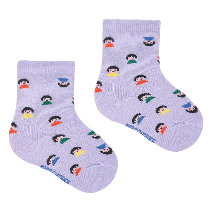 Lote de 2 pares de calcetines de algodón ecológico | Naranja- Imagen del producto n°1