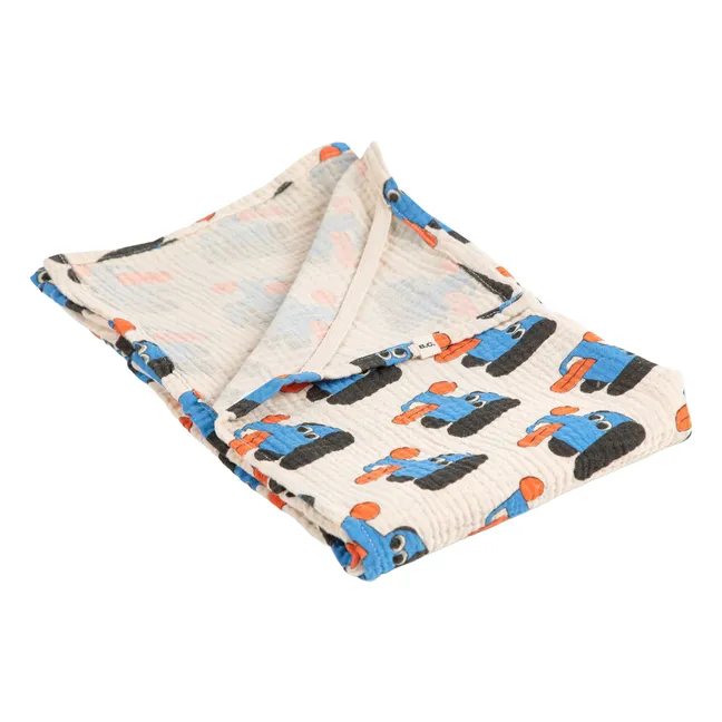 Couverture Chiens Gaze de Coton Bio | Blanc