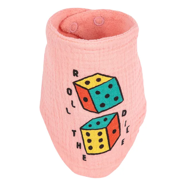 Set of 2 Organic Cotton Gauze Bibs | Pink