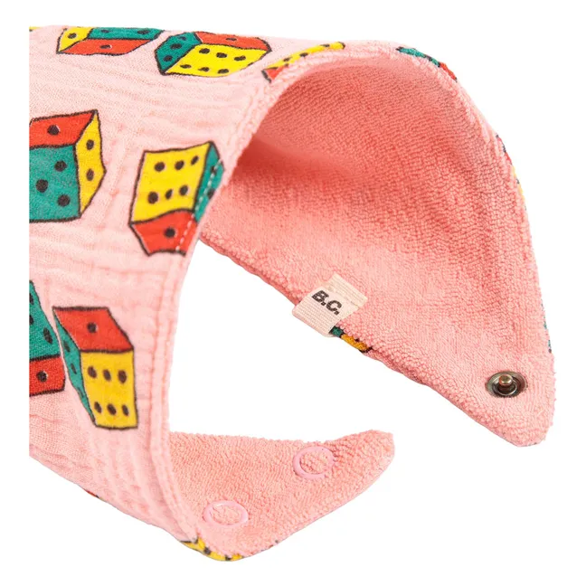 Set of 2 Organic Cotton Gauze Bibs | Pink