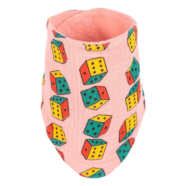 Set of 2 Organic Cotton Gauze Bibs | Pink