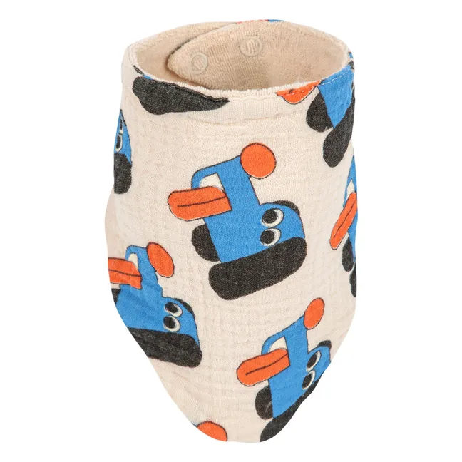 Set de 2 baberos de gasa de algodón ecológico para perros | Beige
