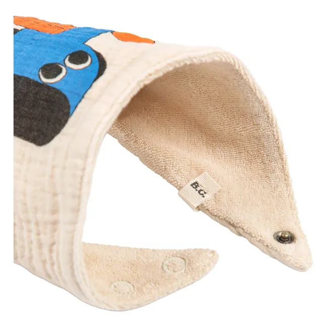 Set of 2 Organic Cotton Gauze Bibs for Dogs | Beige