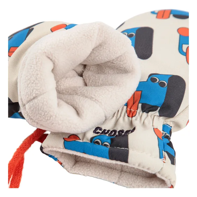 Moufles Chiens | Blanc