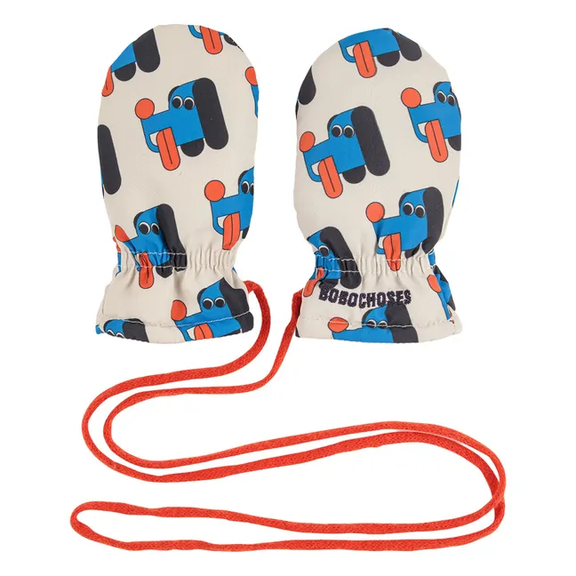 Moufles Chiens | Blanc