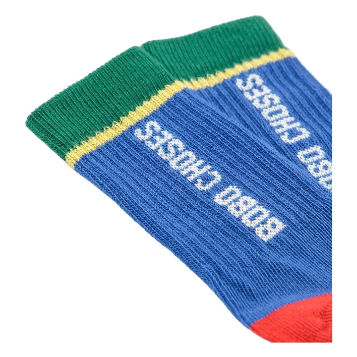 Calcetines de algodón orgánico Bobo | Azul- Imagen del producto n°3
