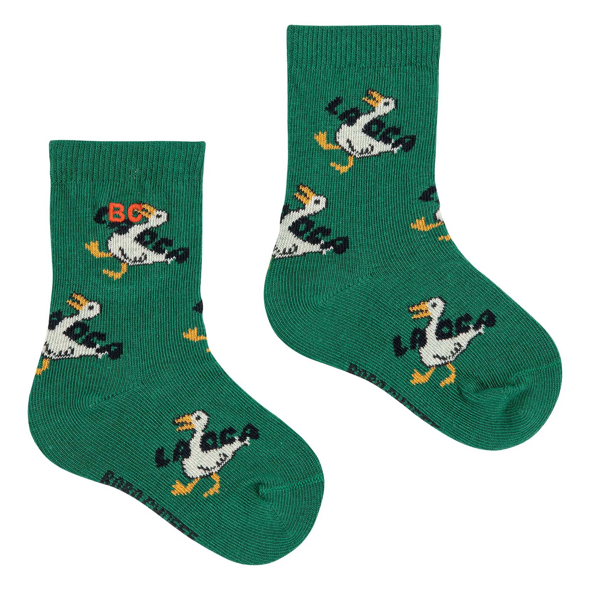 Bobo Choses Green Organic Cotton Duck Socks