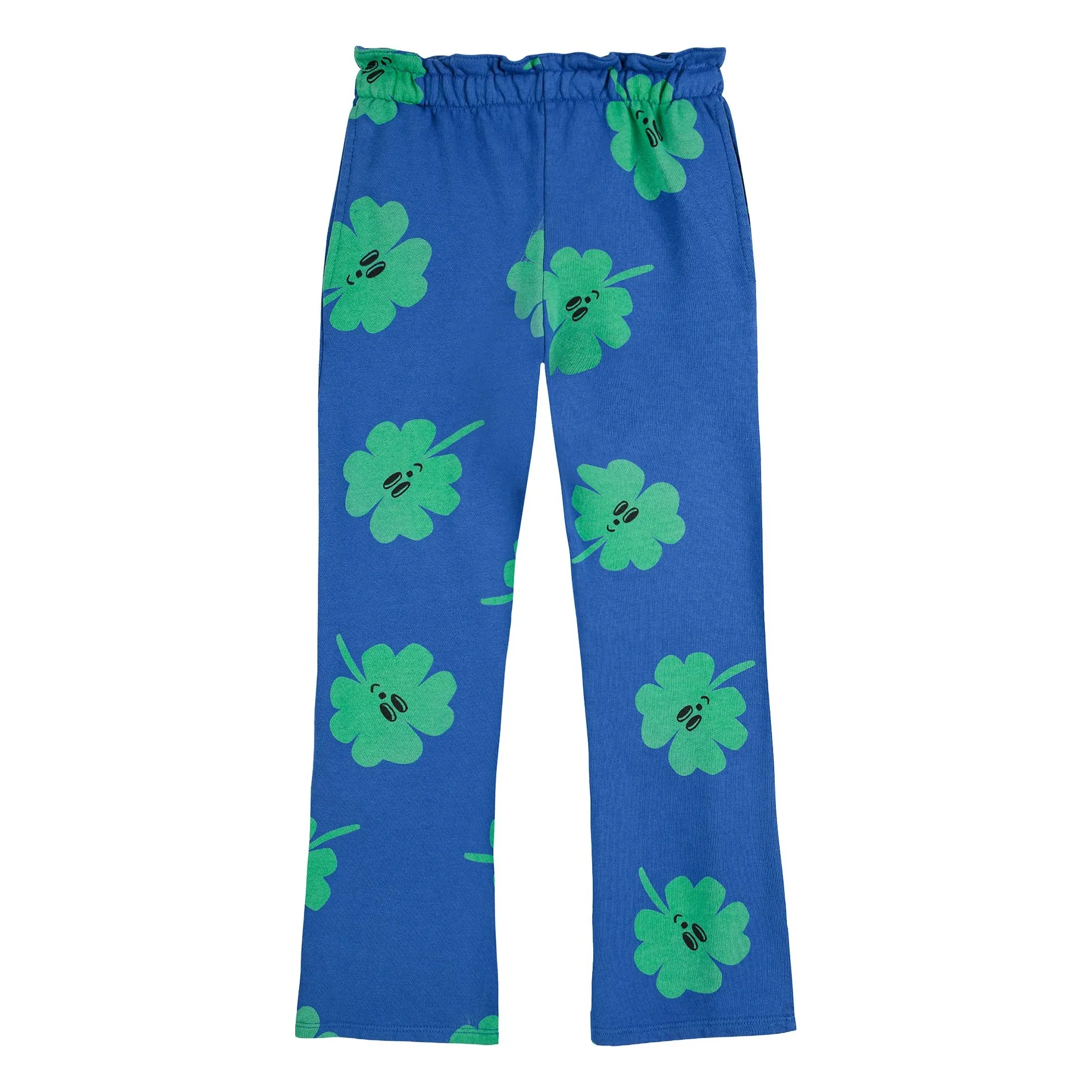 Bobo Choses Blue Trèfles Organic Cotton Jogger