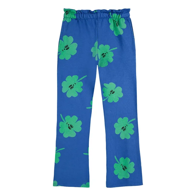 Jogger de algodón ecológico Trèfles | Azul