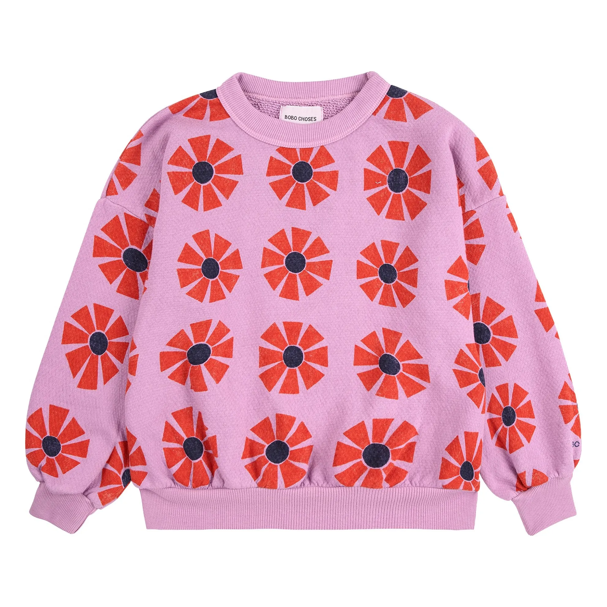 Bobo Choses Lilac Kaleidoscope Organic Cotton Sweatshirt