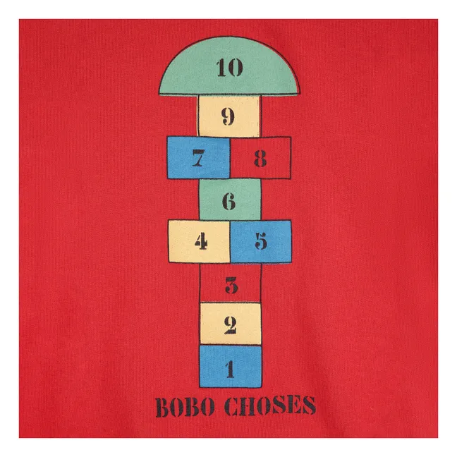 Sweat Marelle Coton Bio | Rouge