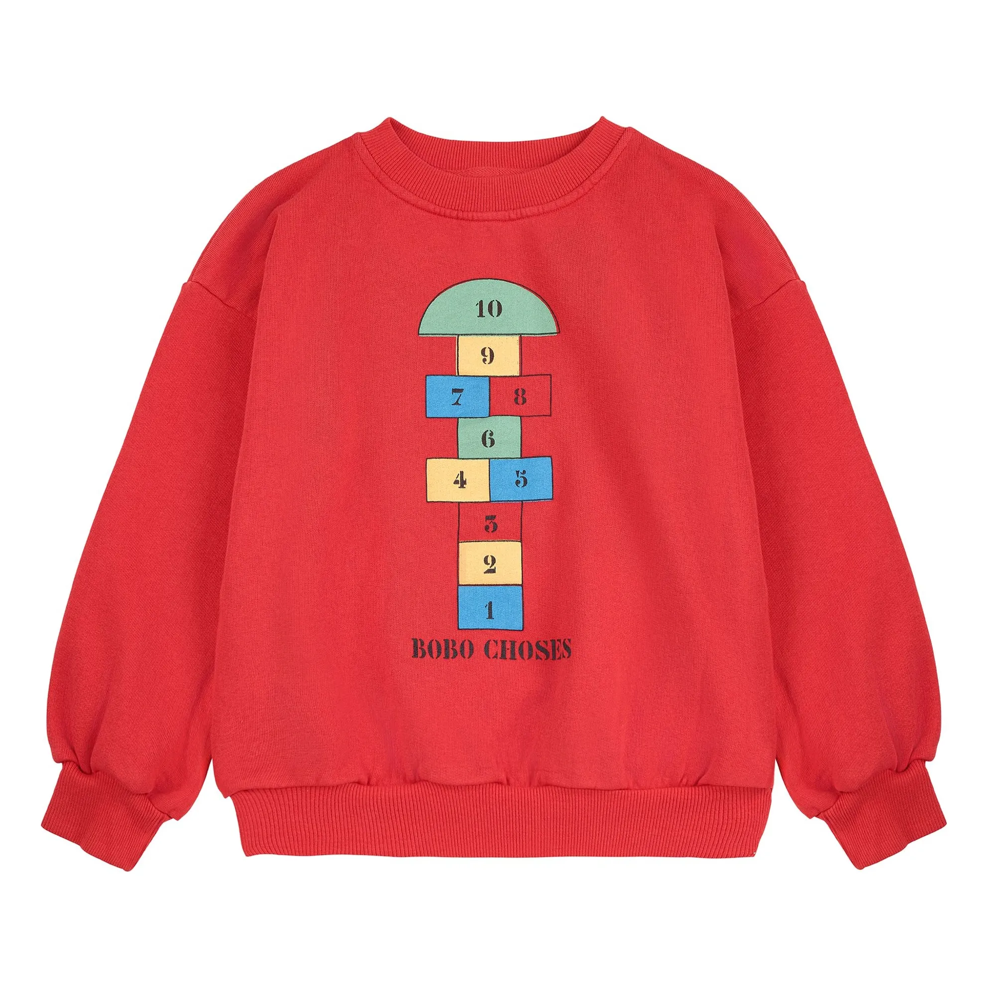 Bobo Choses Red Marelle Organic Cotton Sweatshirt