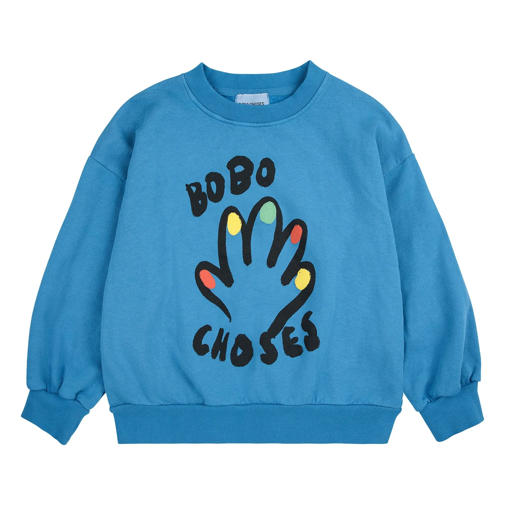 Bobo Choses Blue High Five Organic Cotton Sweatshirt