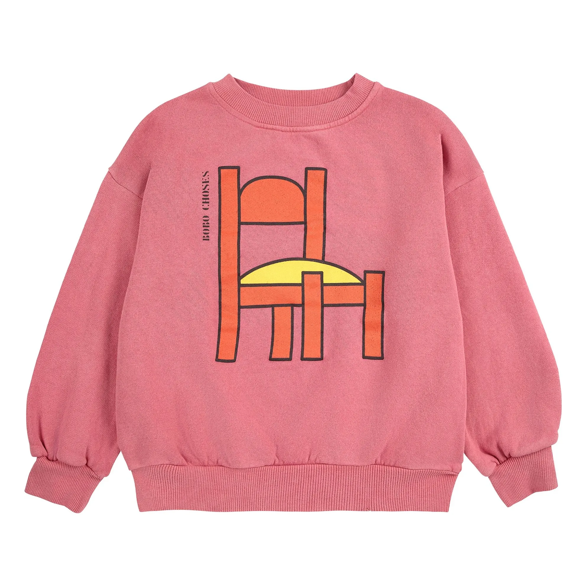 Bobo Choses Pink Chair Sweat Organic Cotton