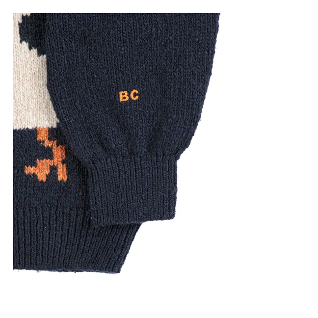 Gilet Canards Laine | Bleu marine