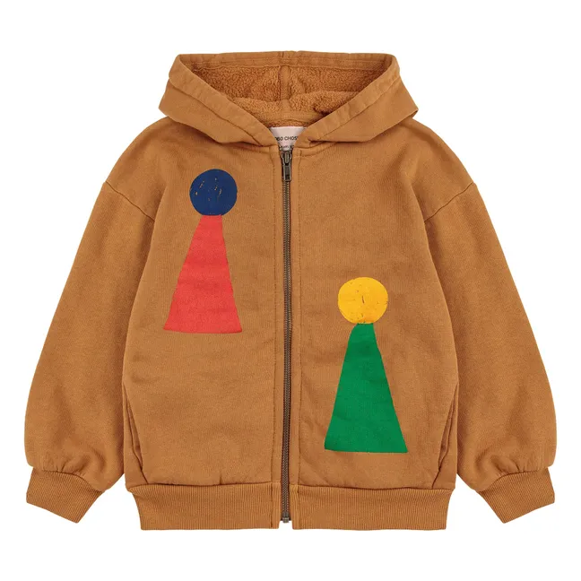 Sweatshirt mit Kapuze Bio-Baumwolle | Braun