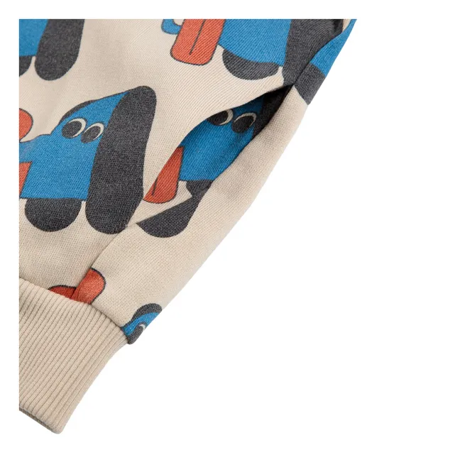 Sudadera con capucha Perros Algodón orgánico | Beige