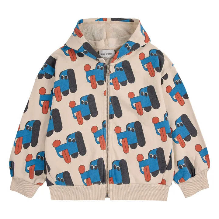 Sudadera con capucha Perros Algodón orgánico | Beige- Imagen del producto n°0