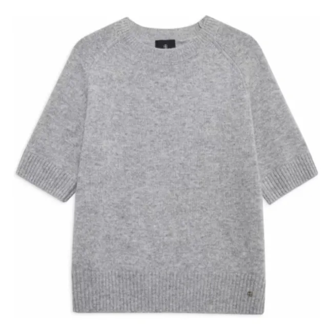 Pull Manches Courtes Jackson Cachemire | Gris chiné