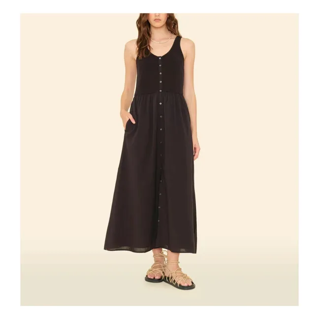 Robe Fenix Popeline de Coton | Noir