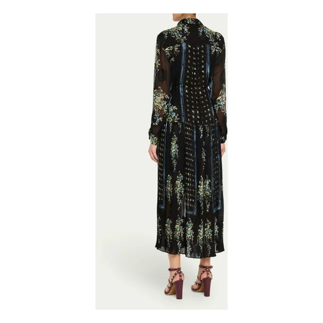 Robe Emilie Soie | Bleu nuit