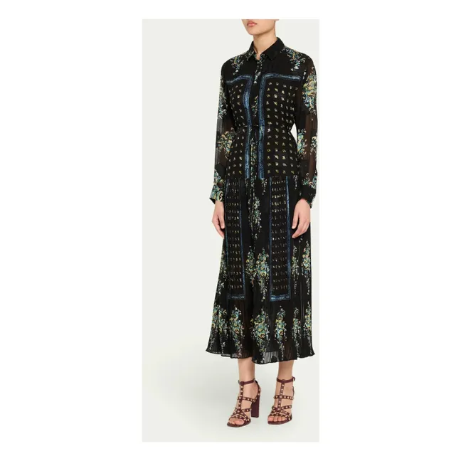 Robe Emilie Soie | Bleu nuit