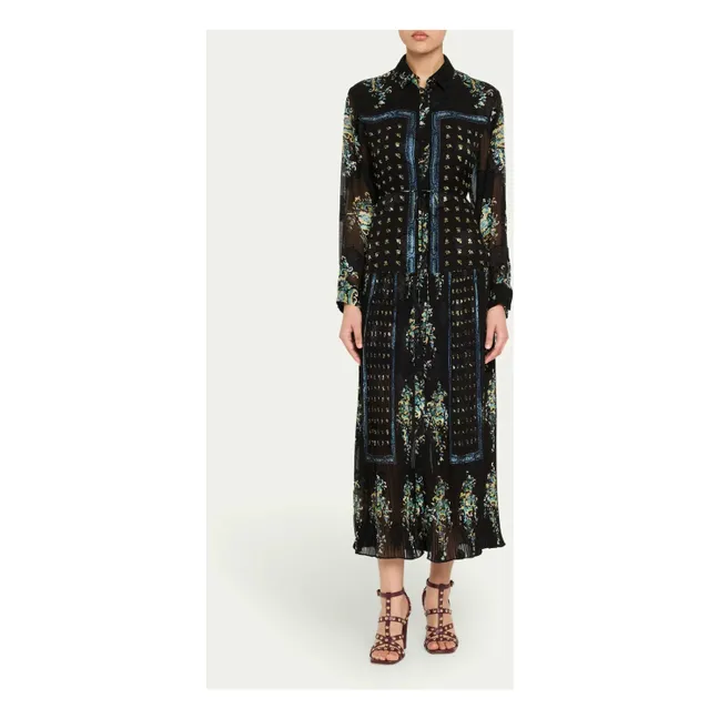 Robe Emilie Soie | Bleu nuit