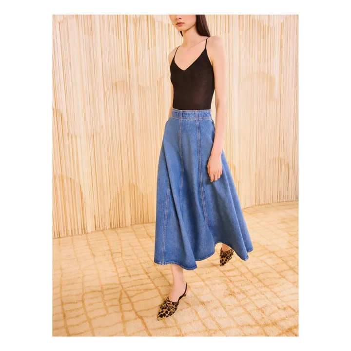 La falda vaquera Uma | Azul- Imagen del producto n°4