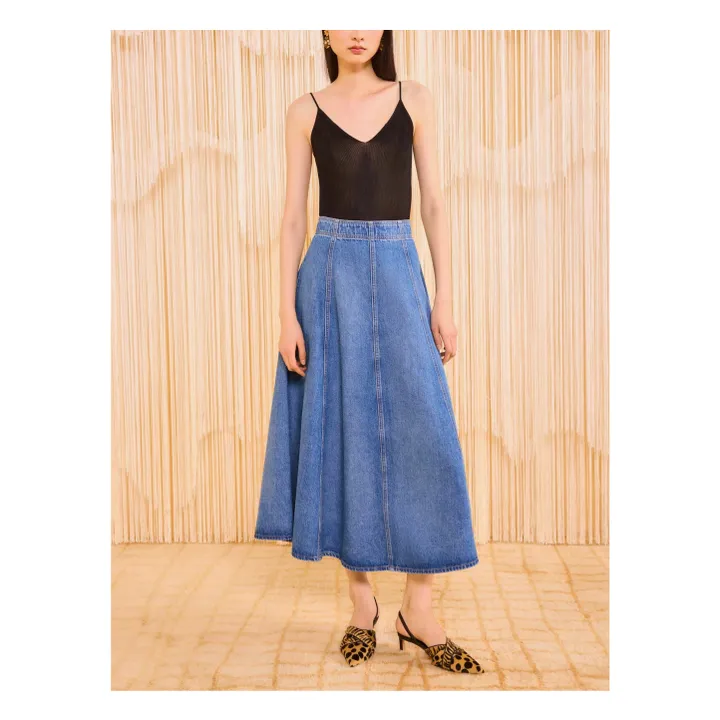 La falda vaquera Uma | Azul- Imagen del producto n°3