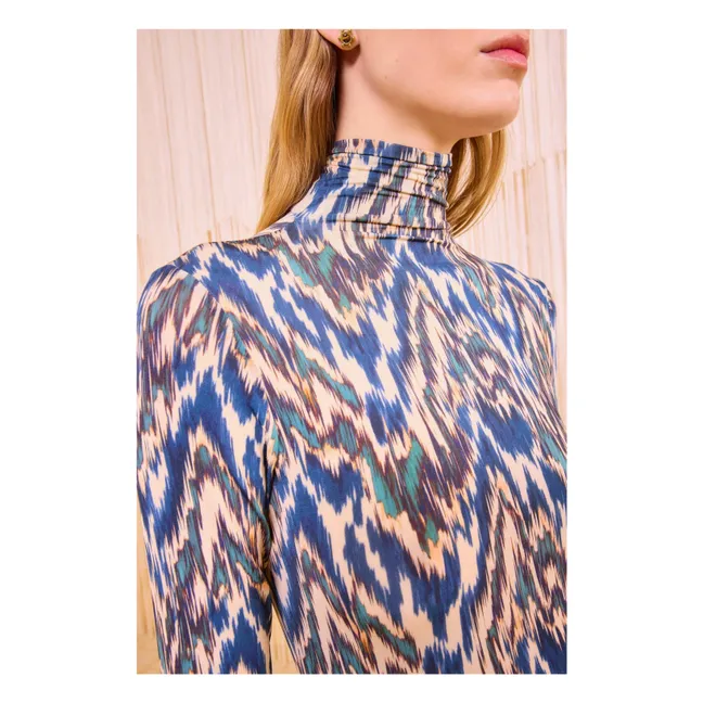 T-shirt Col Roulé Aurelia | Bleu