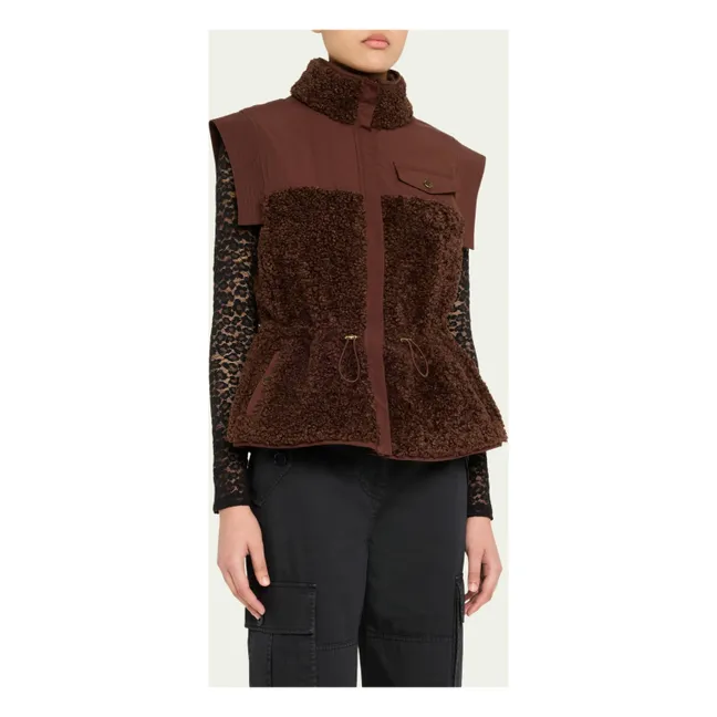 Veste Sans Manches Tariet Teddy | Bordeaux