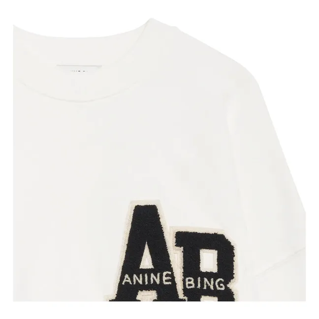 Sweat Miles Letterman | Blanc cassé