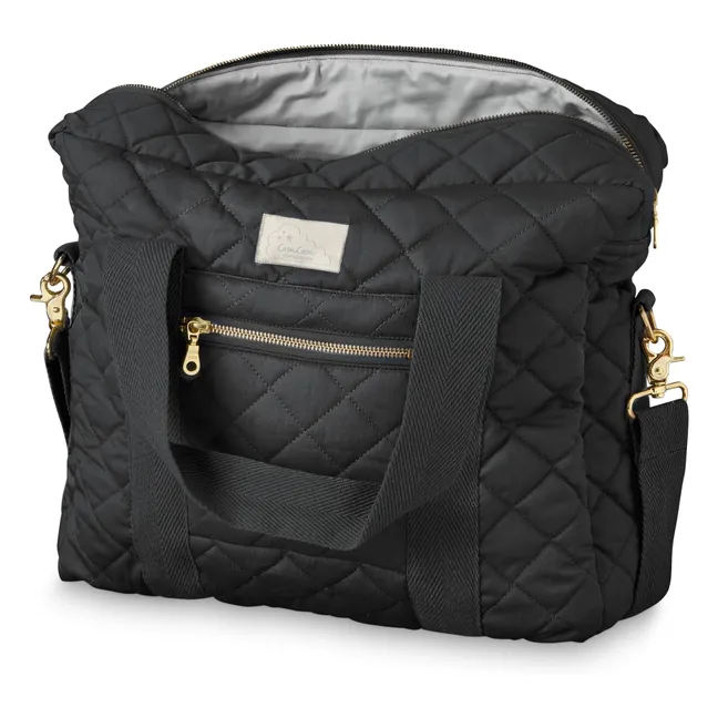 Sac à langer matelassé | Noir