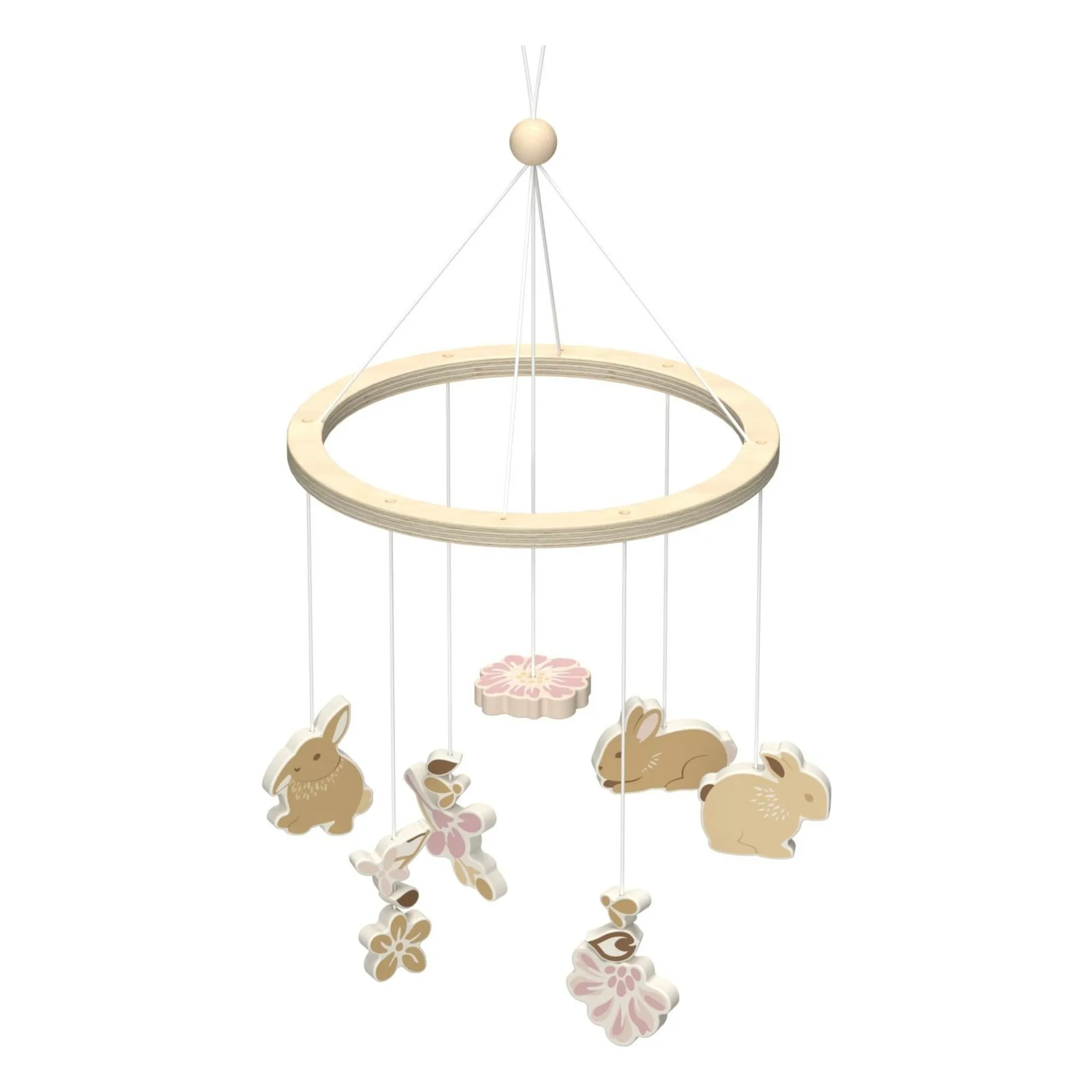 Cam Cam Peach Augusta Wooden Mobile